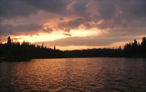 Un couché de soleil magnifique