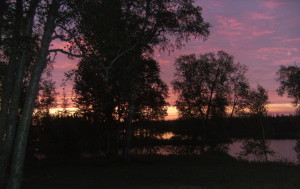 Couché de soleil typique